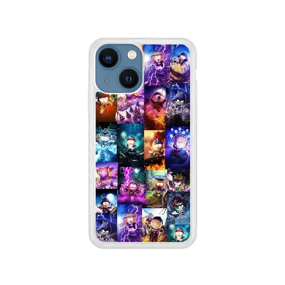 South Park Hero Mode iPhone 13 Mini Case-Rubber / White (2D Case)-Xtracase