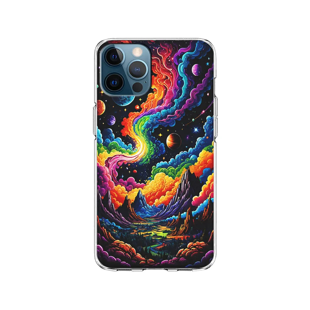 Space Planets Fantasy iPhone 13 Pro Case-Clear Soft Case-Xtracase
