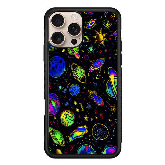 Space Planets and Spaceships iPhone 16 Pro Max Case - iPhone 16 Pro Max