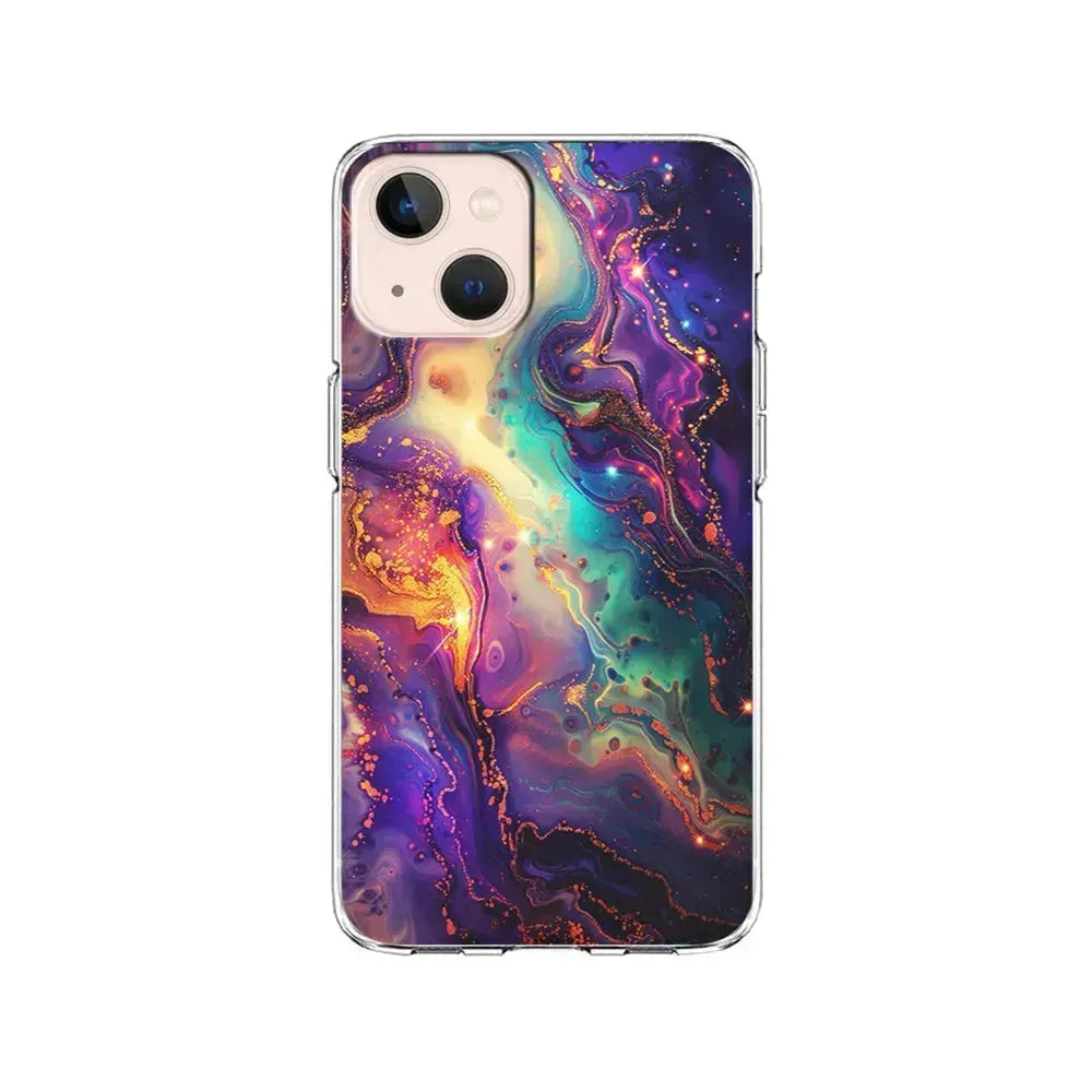 Sparkling Marble Abstract iPhone 13 Mini Case-Clear Soft Case-Xtracase