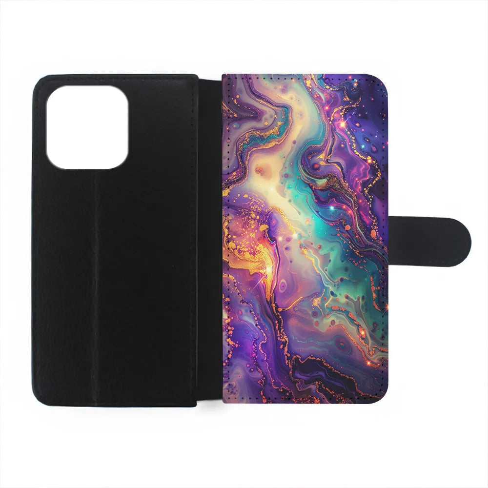 Sparkling Marble Abstract iPhone 13 Pro Case-Flip Wallet Case-Xtracase