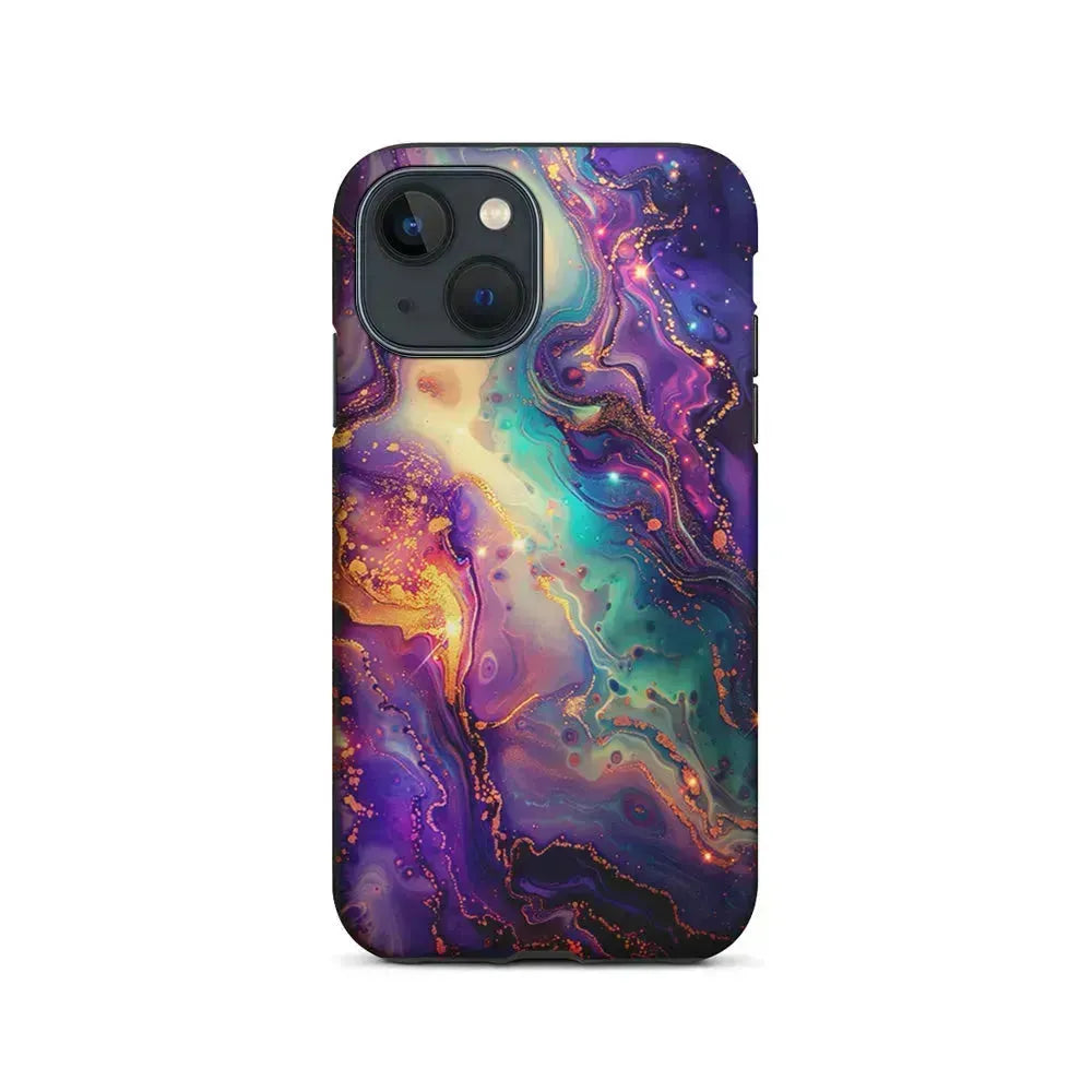 Sparkling Marble Abstract iPhone 13 Mini Case-2 in 1 Tough Case-Xtracase