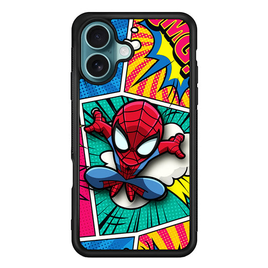 Spiderman Comic Poof iPhone 16 Plus Case - Xtracase