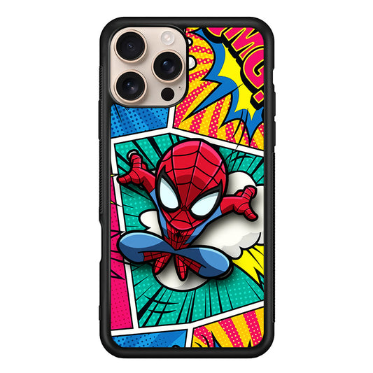 Spiderman Comic Poof iPhone 16 Pro Max Case - iPhone 16 Pro Max