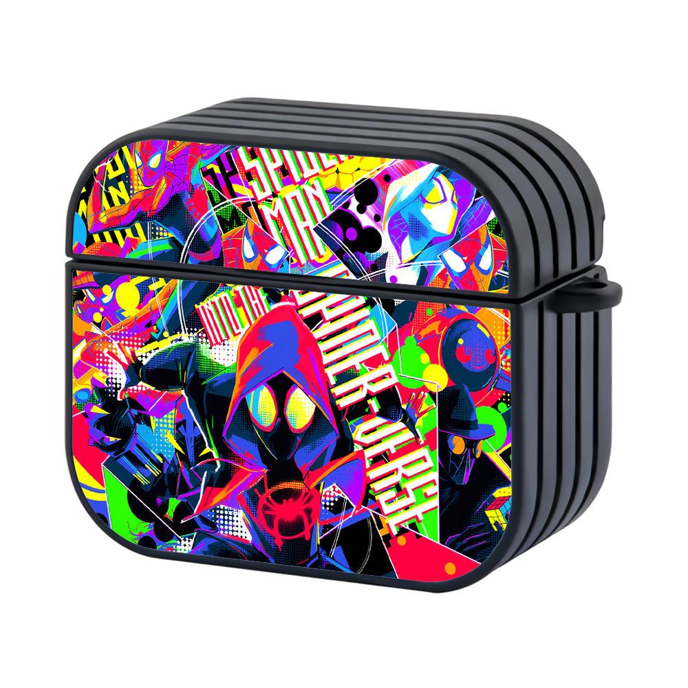 Spiderman Face in Another Universe Hard Plastic Case Cover For Apple Airpods 3-Xtracase