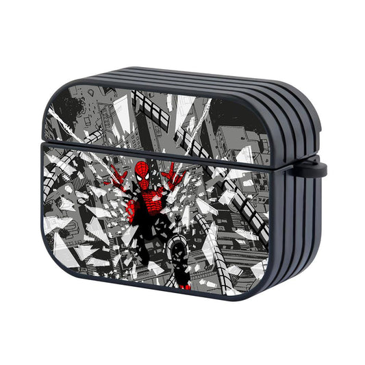 Spiderman Hold on to the Netting Rope Apple Airpods Pro 2 Case-Xtracase