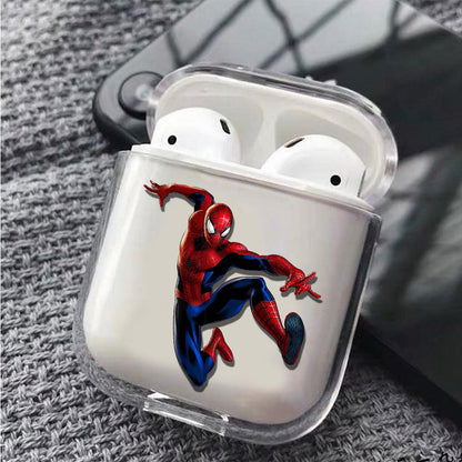 Spiderman Jump Style Protective Clear Case Cover For Apple Airpods-Xtracase