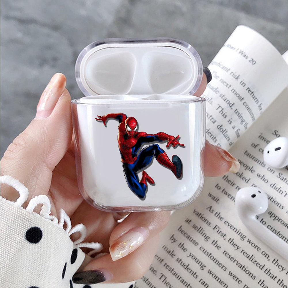 Spiderman Jump Style Protective Clear Case Cover For Apple Airpods-Xtracase