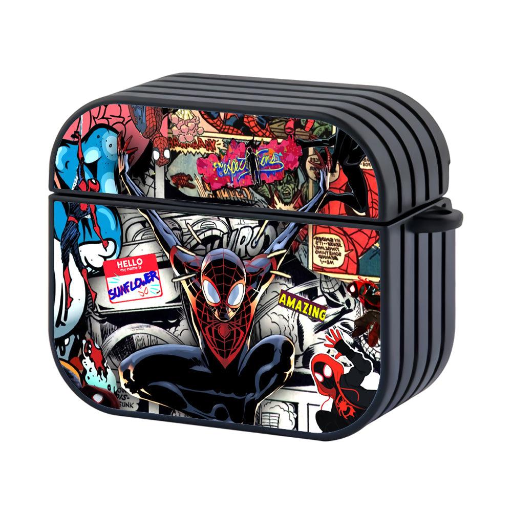 Spiderman The Amazing Comic Fan Art Apple Airpods 3 Case-Xtracase