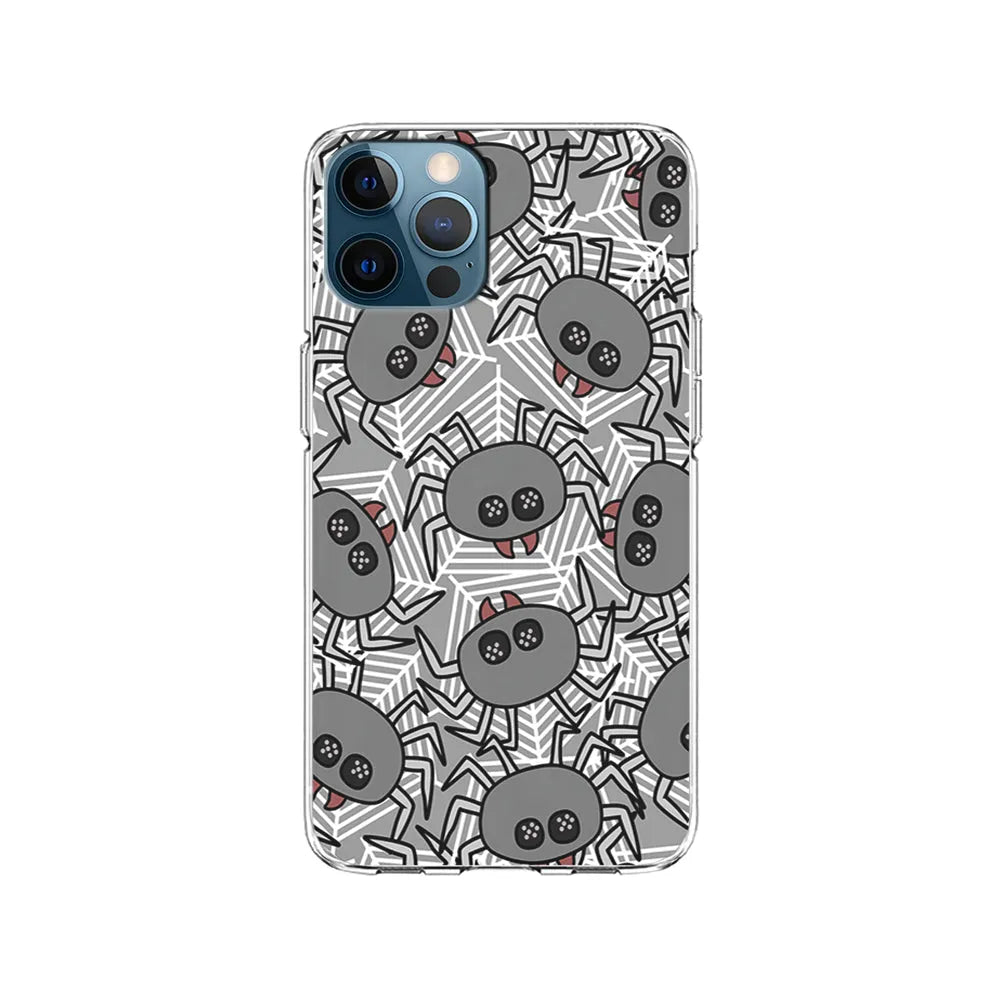 Spidersweb Cartoon iPhone 13 Pro Case-Clear Soft Case-Xtracase