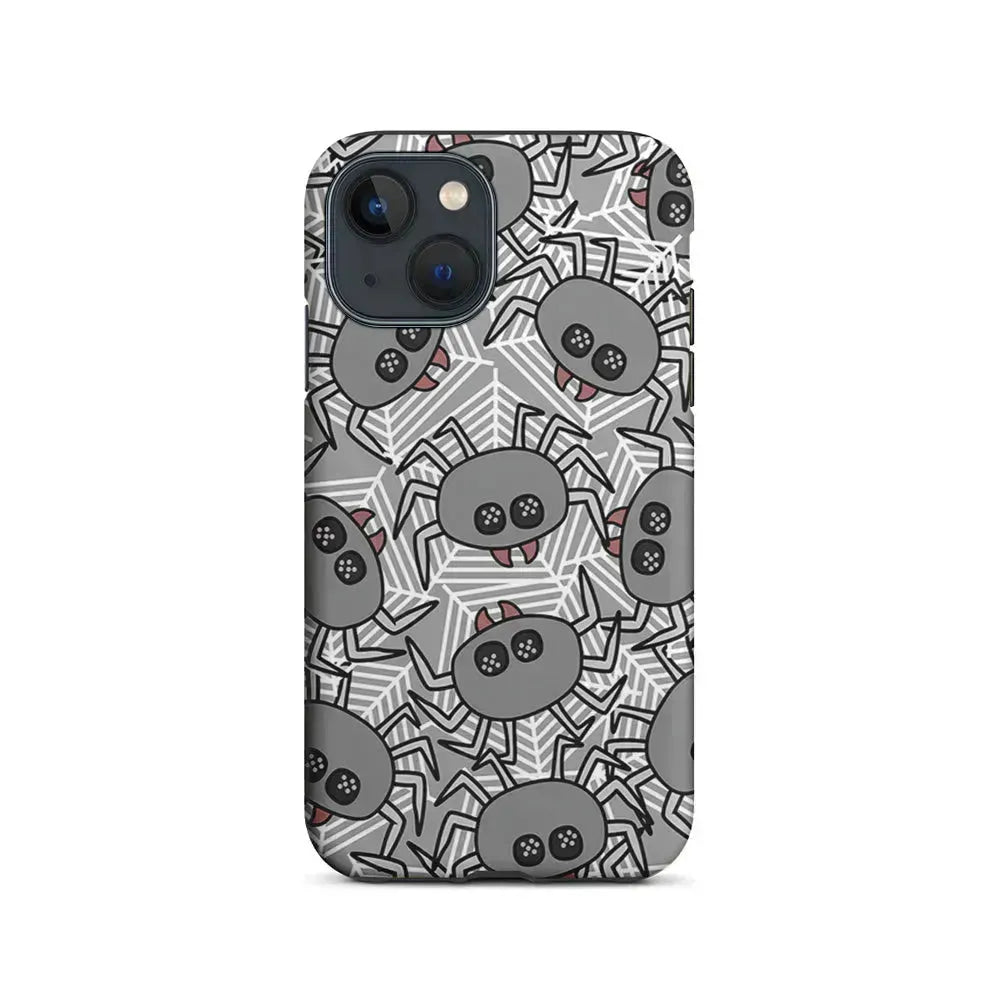 Spidersweb Cartoon iPhone 13 Mini Case-2 in 1 Tough Case-Xtracase