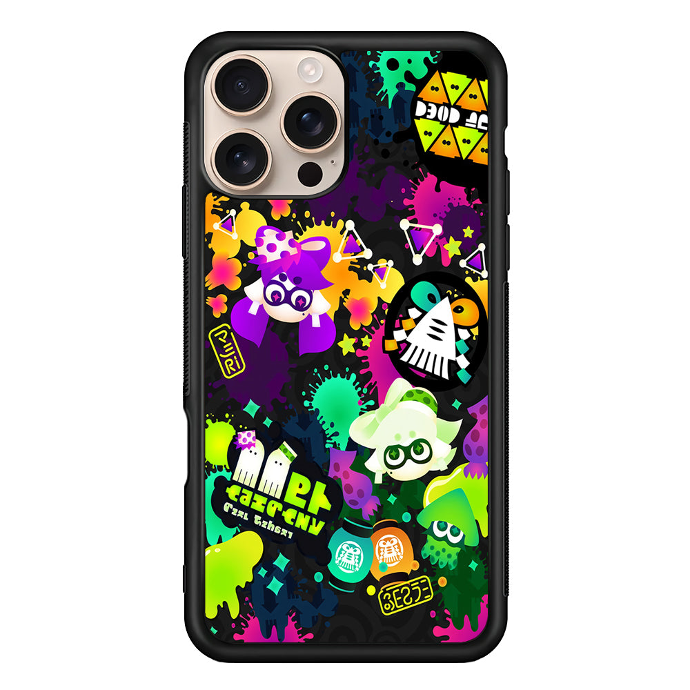 Splatoon Squid Graffiti iPhone 16 Pro Case - iPhone 16 Pro