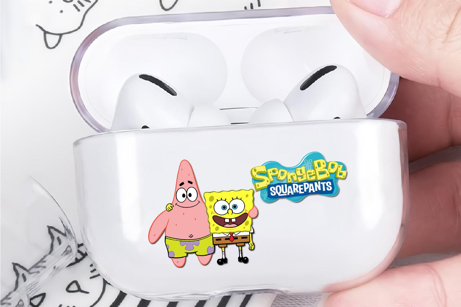 Spongebob and Patrick Protective Clear Case Cover For Apple Airpod Pro 3-Xtracase