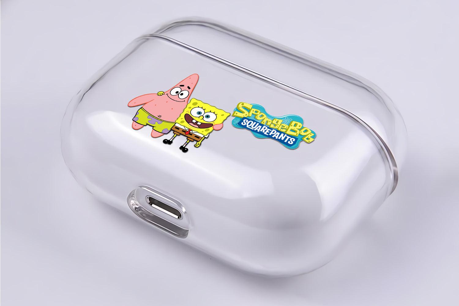 Spongebob and Patrick Protective Clear Case Cover For Apple Airpod Pro 2-Xtracase