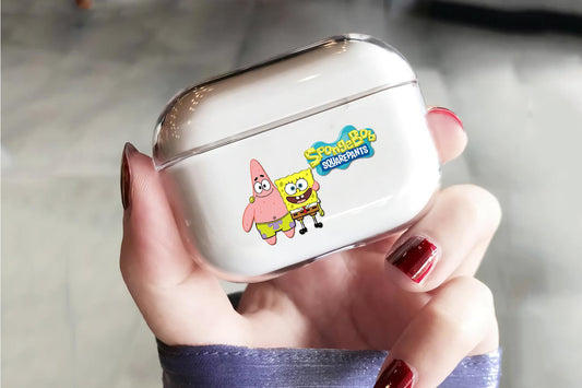Spongebob and Patrick Apple Airpod Pro 3 Clear Case-Xtracase