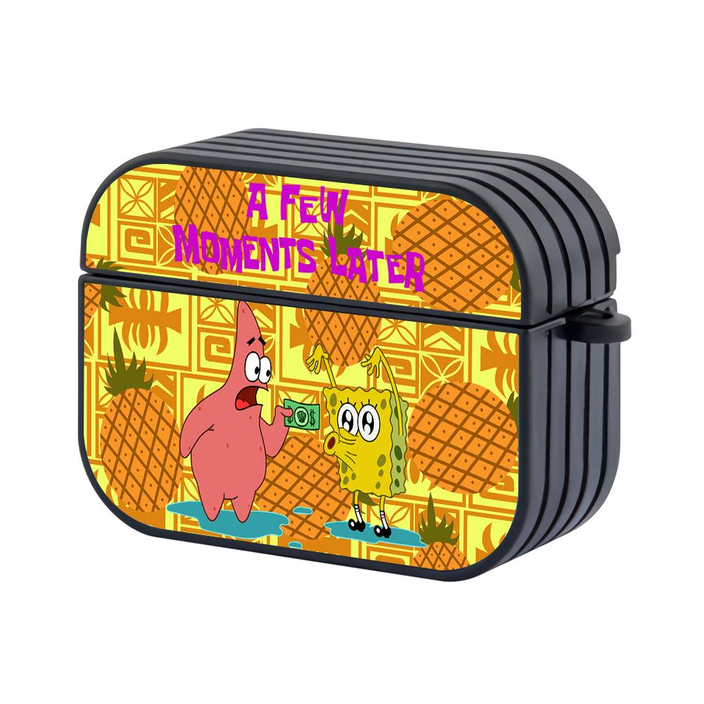 Spongebob and Patrick Fake Ghost Hard Plastic Case Cover For Apple Airpods Pro 2-Xtracase