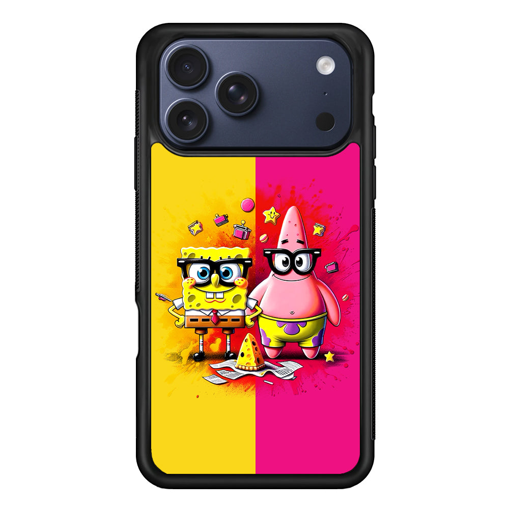 Spongebob and Patrick Yellow Pink iPhone 17 Pro Max Case - Xtracase