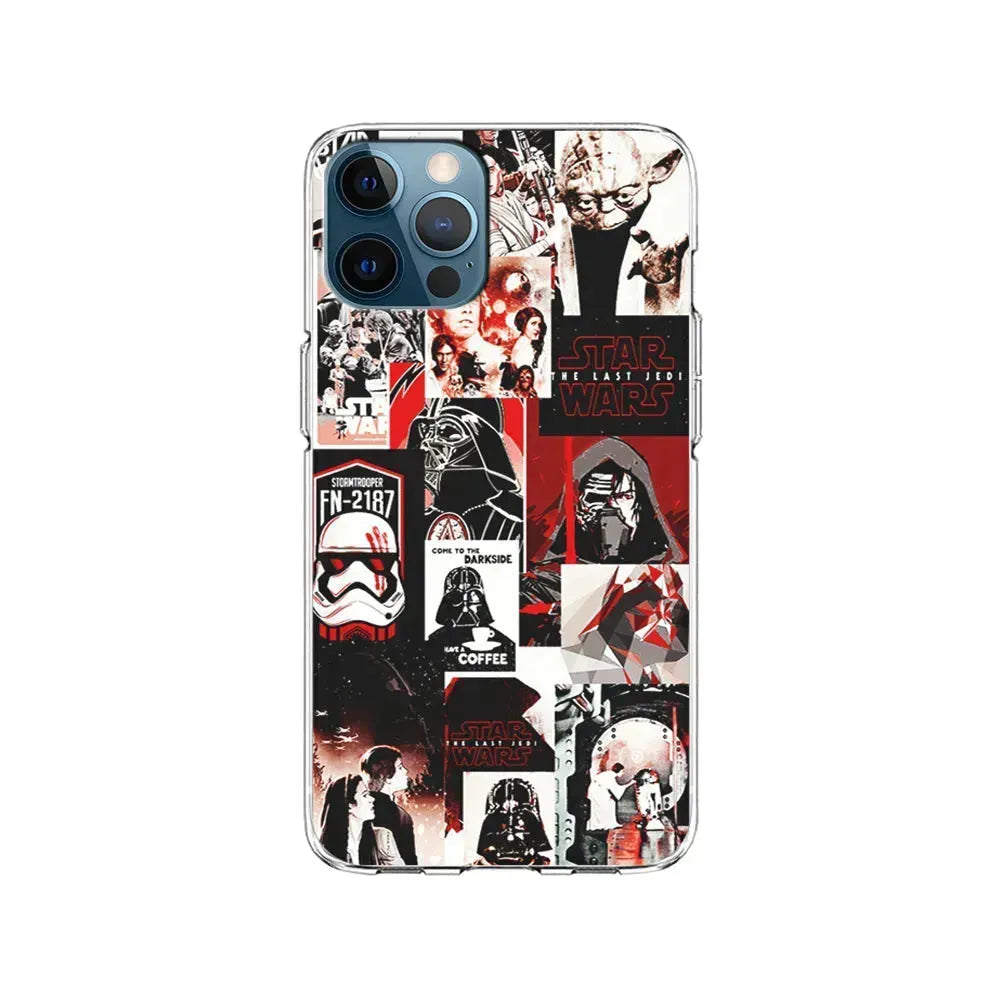 Star Wars Aesthetic Collage iPhone 15 Pro Max Case-Clear Soft Case-Xtracase