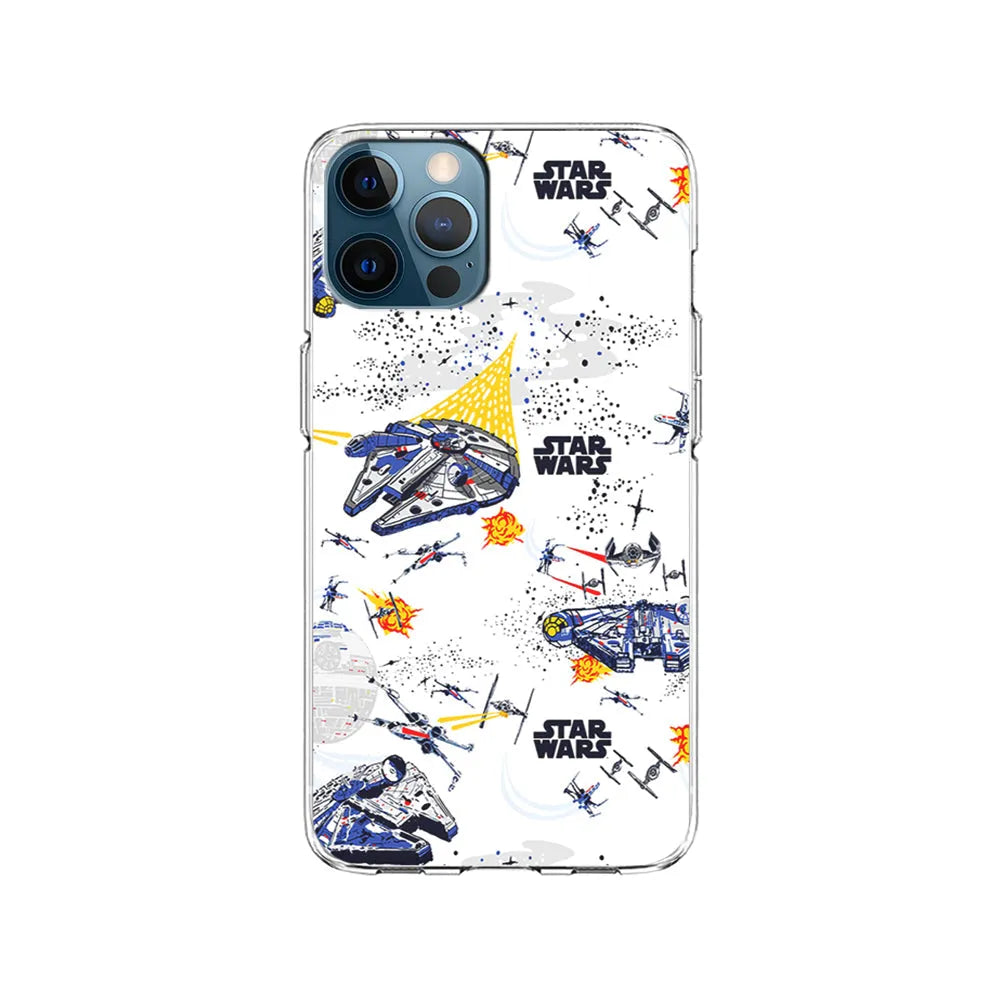 Star Wars Aircraft on Galaxy iPhone 13 Pro Case-Clear Soft Case-Xtracase