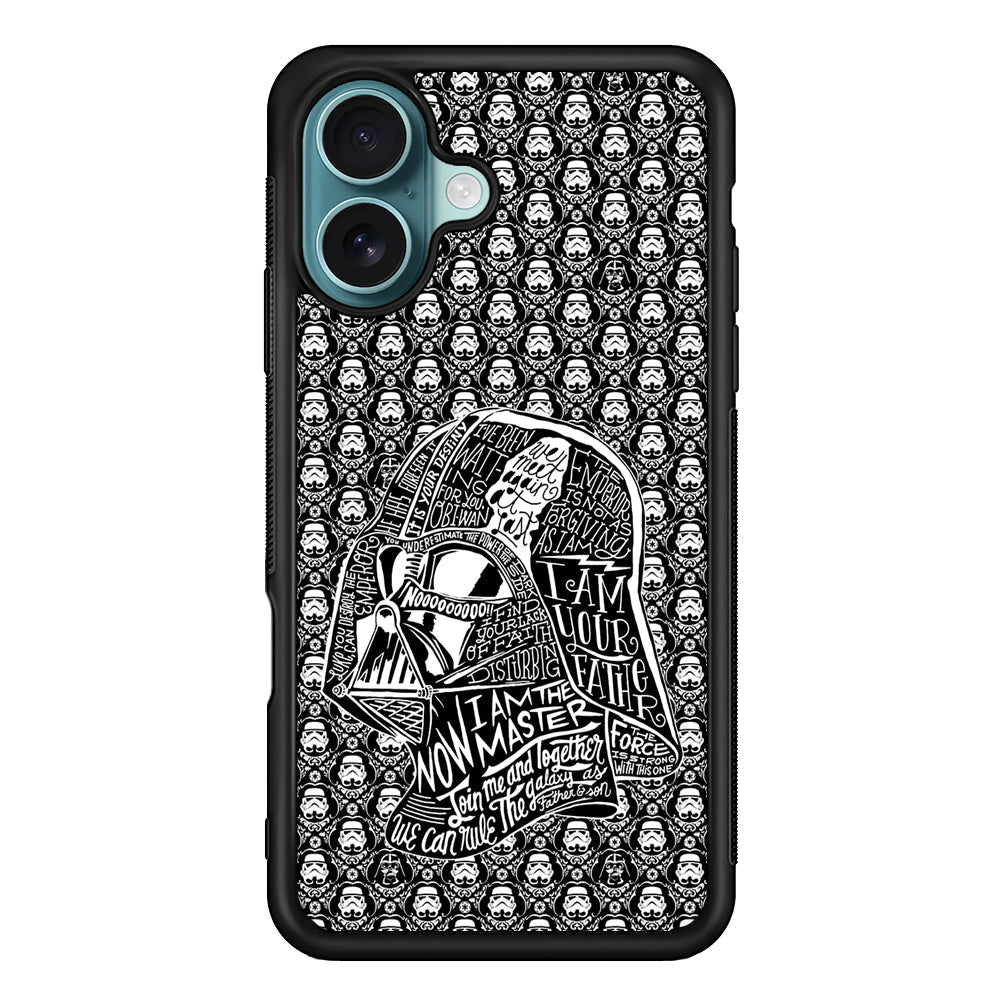 Star Wars Dart Vader Pattern iPhone 16 Plus Case - Xtracase