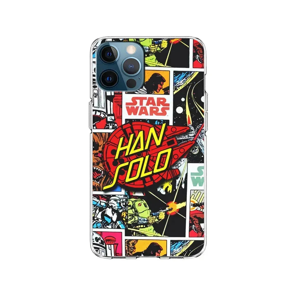 Star Wars Han Solo Sign iPhone 15 Pro Max Case-Clear Soft Case-Xtracase