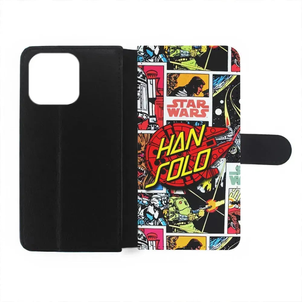 Star Wars Han Solo Sign iPhone 15 Pro Max Case-Flip Wallet Case-Xtracase