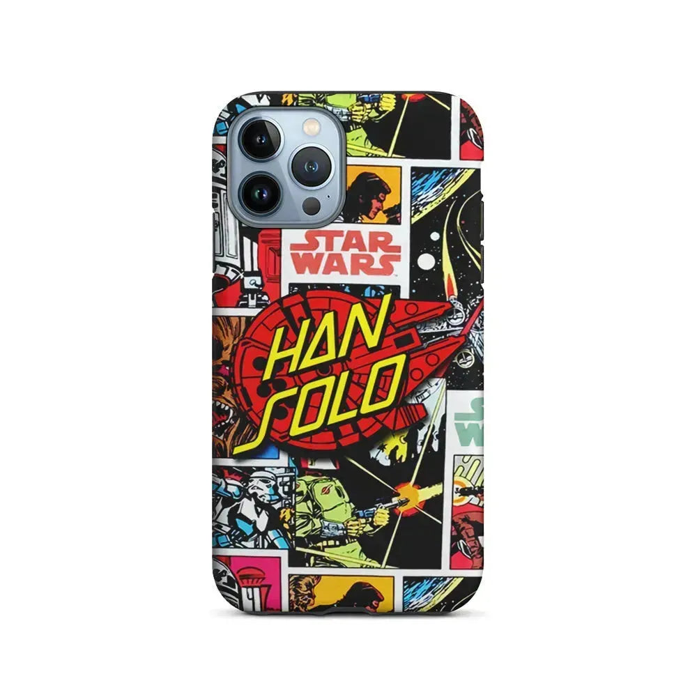 Star Wars Han Solo Sign iPhone 15 Pro Max Case-2 in 1 Tough Case-Xtracase