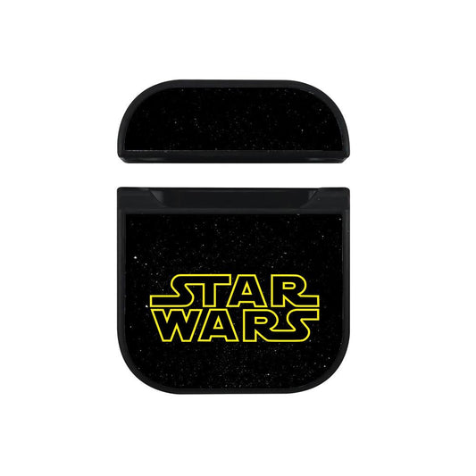 Star Wars Logo Galaxy Background Hard Plastic Case Cover For Apple Airpods-Xtracase