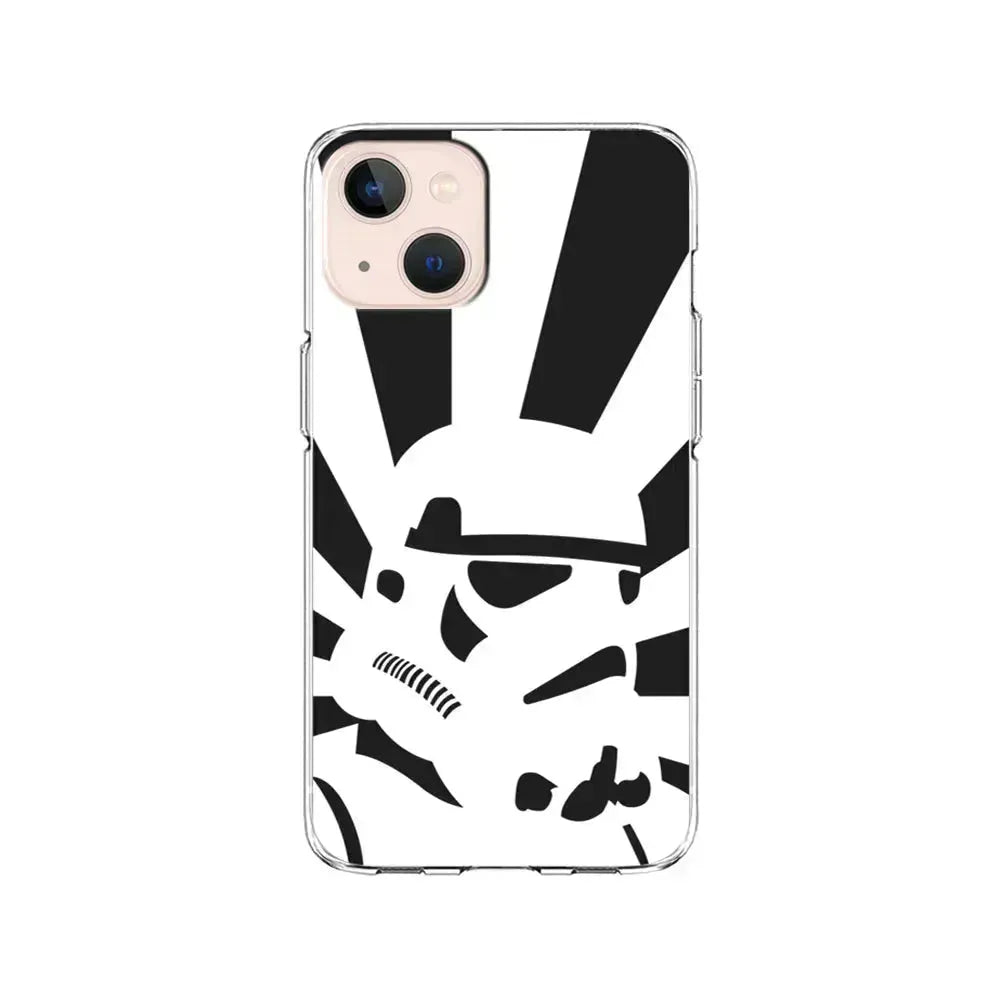 Star Wars Stormtrooper Black White iPhone 13 Mini Case-Clear Soft Case-Xtracase