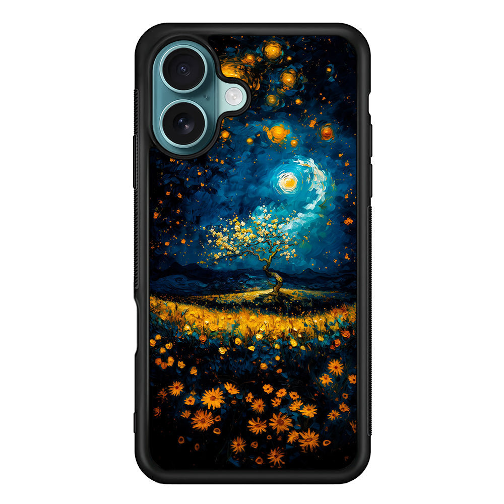Starry Night Blossoms Painting iPhone 16 Plus Case - Xtracase