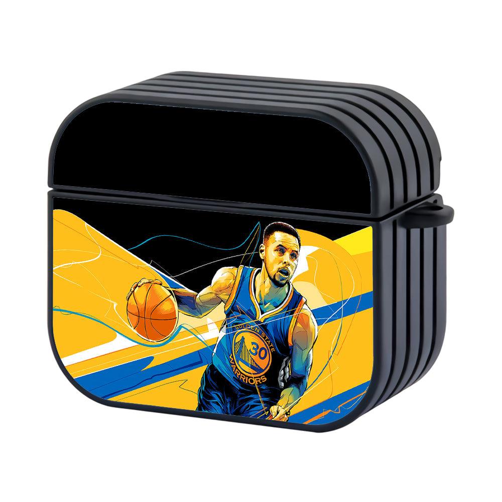 Stephen Curry Art Golden State Hard Plastic Case Cover For Apple Airpods 4-Xtracase