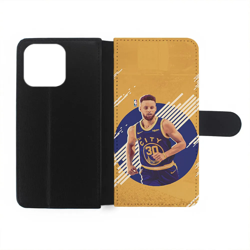 Stephen Curry Basketball Player iPhone 13 Pro Case-Flip Wallet Case-Xtracase