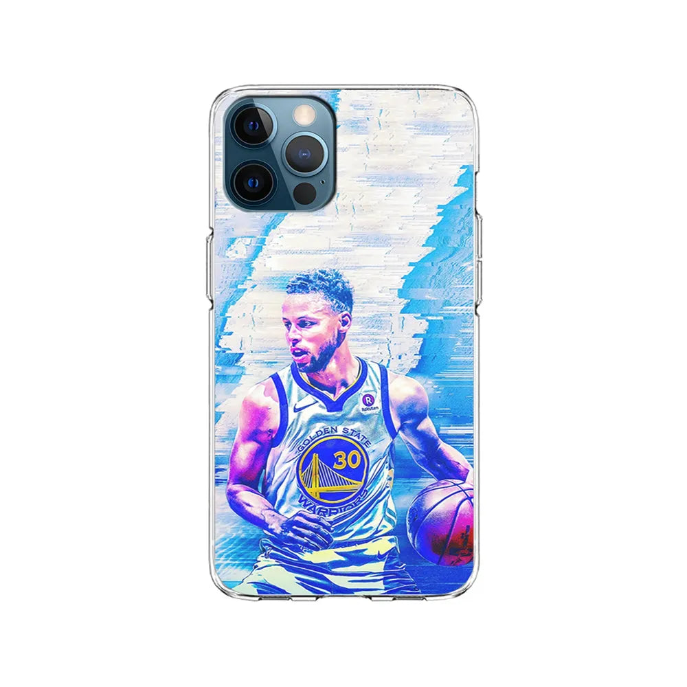 Stephen Curry Golden State Art iPhone 13 Pro Case-Clear Soft Case-Xtracase