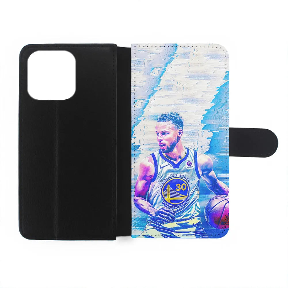 Stephen Curry Golden State Art iPhone 13 Pro Case-Flip Wallet Case-Xtracase