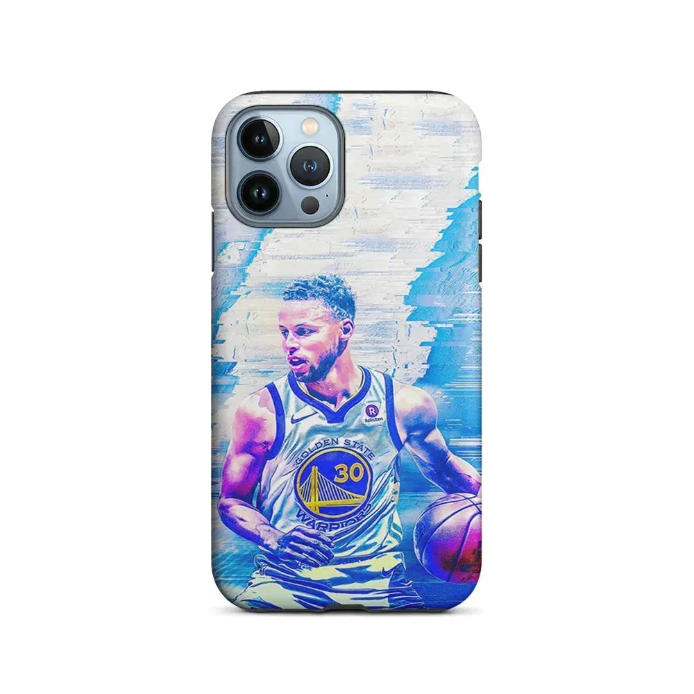 Stephen Curry Golden State Art iPhone 15 Pro Max Case-2 in 1 Tough Case-Xtracase