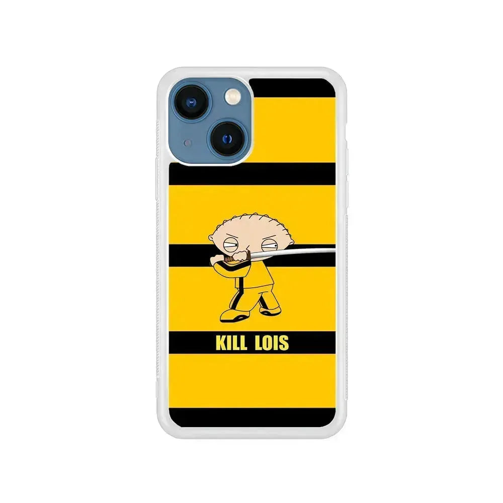 Stewie Kills Lois Family Guy iPhone 13 Mini Case-Rubber / White (2D Case)-Xtracase