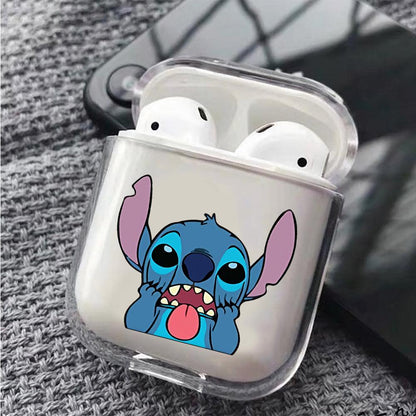 Stitch Mock Face Protective Clear Case Cover For Apple Airpods-Xtracase
