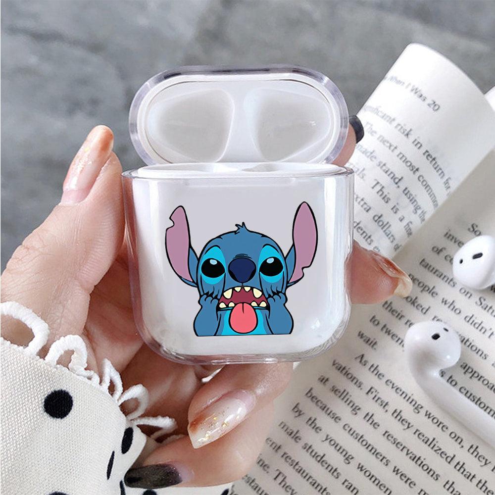Stitch Mock Face Protective Clear Case Cover For Apple Airpods-Xtracase