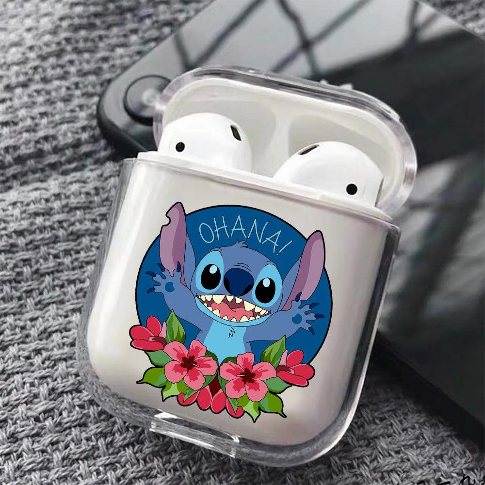 Stitch Ohana Protective Clear Case Cover For Apple Airpods-Xtracase