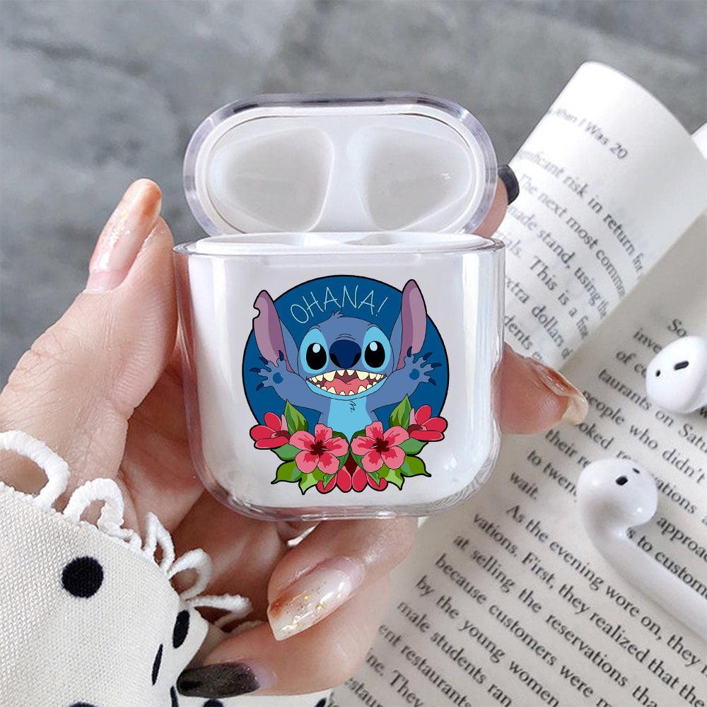 Stitch Ohana Protective Clear Case Cover For Apple Airpods-Xtracase
