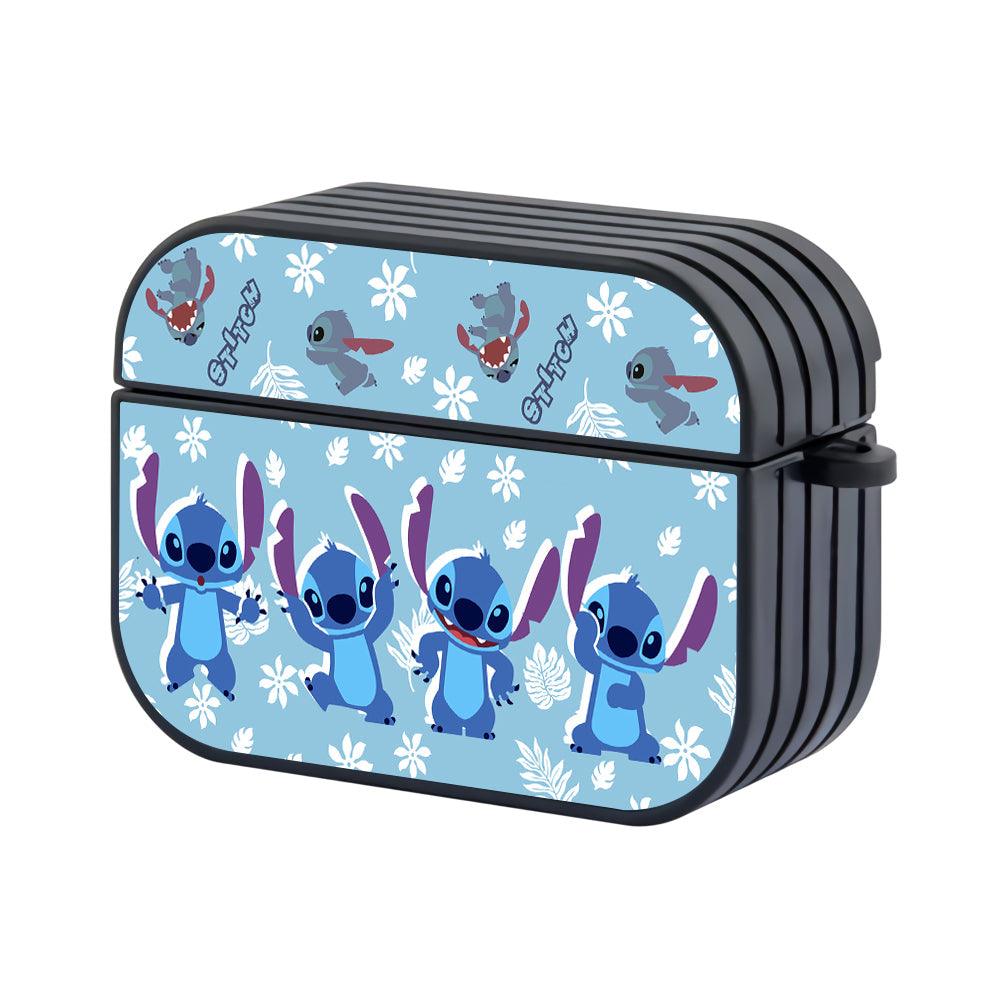 Stitch Stretching and Warming Up Hard Plastic Case Cover For Apple Airpods Pro 3-Xtracase