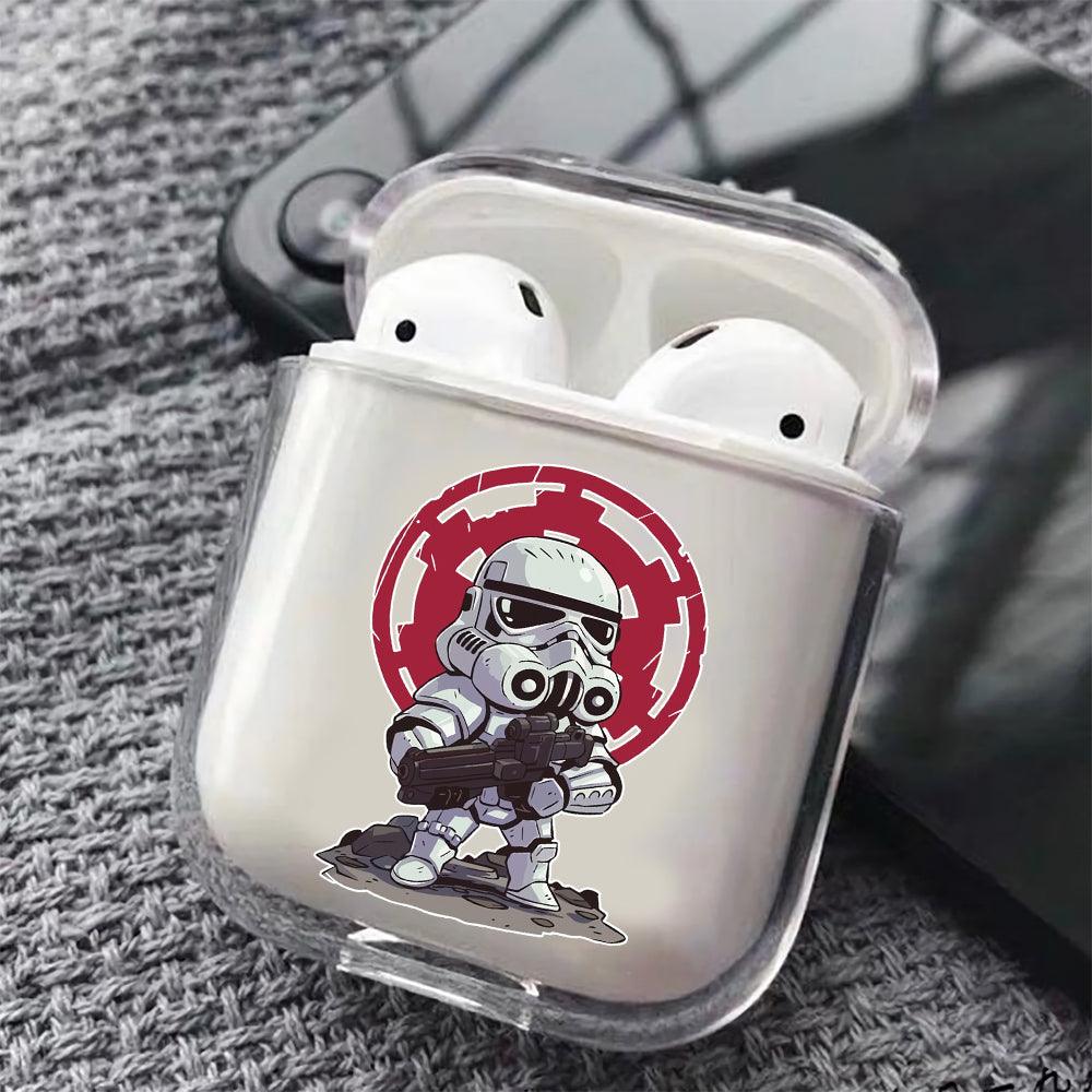 Stormtrooper Mini Cartoon Protective Clear Case Cover For Apple Airpods-Xtracase