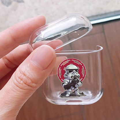 Stormtrooper Mini Cartoon Protective Clear Case Cover For Apple Airpods-Xtracase