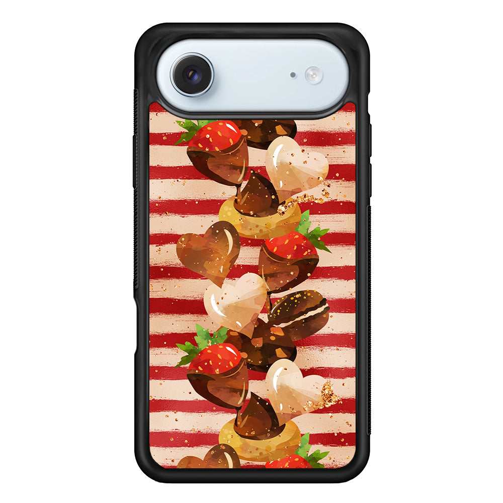 Strawberry in Chocolate and Cookie iPhone 17 Air Case - Xtracase