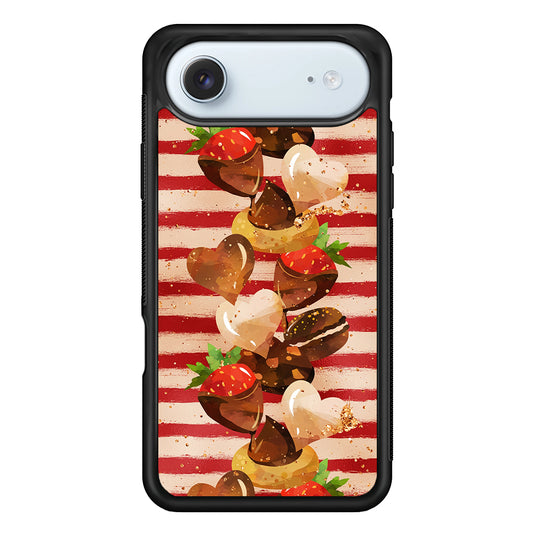 Strawberry in Chocolate and Cookie iPhone 17 Air Case - Xtracase