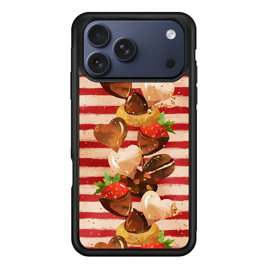 Strawberry in Chocolate and Cookie iPhone 17 Pro Max Case - Xtracase
