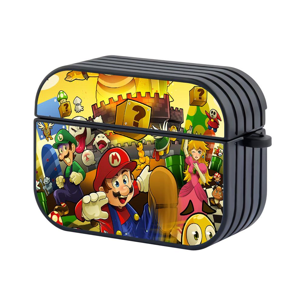 Super Mario Chaos on the Battlefield Hard Plastic Case Cover For Apple Airpods Pro-Xtracase