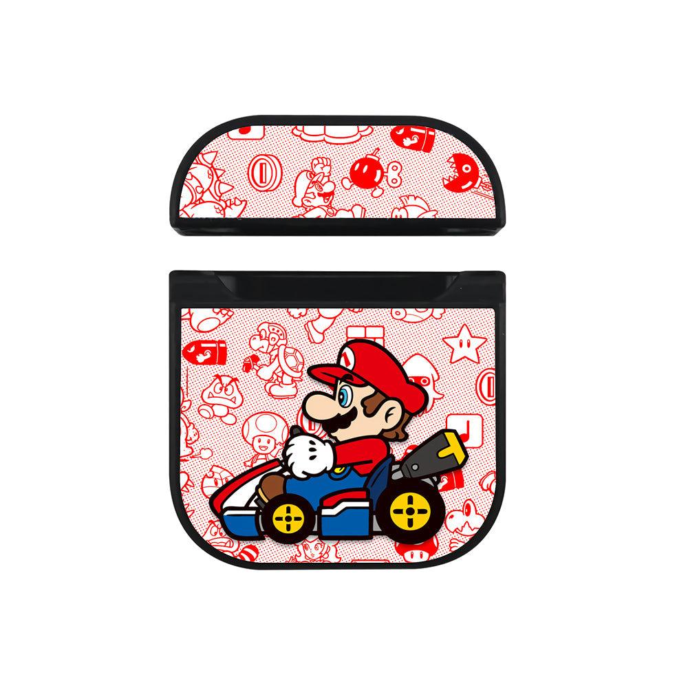 Super Mario Ride The Game Hard Plastic Case Cover For Apple Airpods-Xtracase