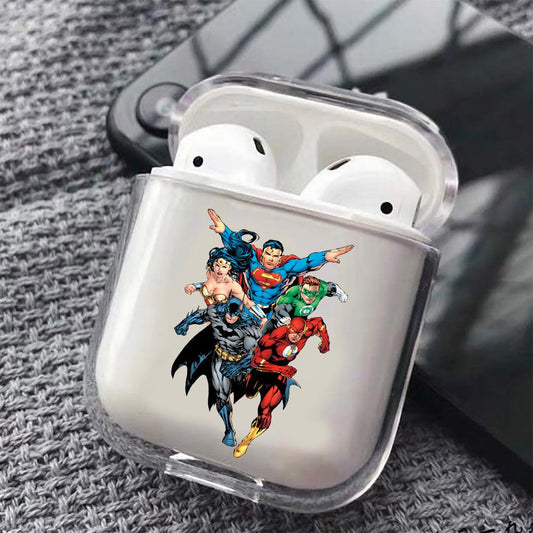 Superhero Comic Protective Clear Case Cover For Apple Airpods-Xtracase