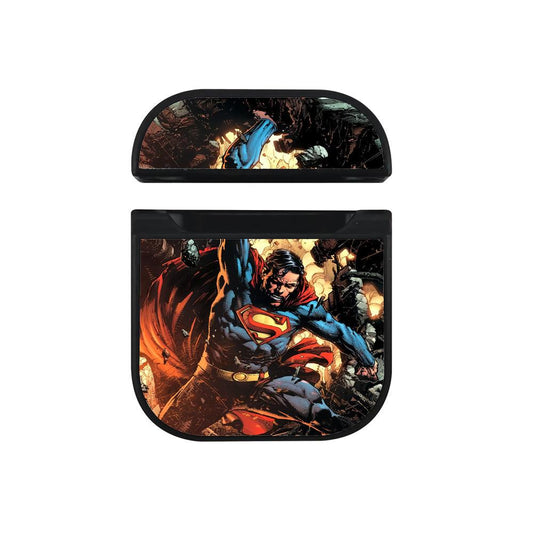 Superman Muscle Power Hard Plastic Case Cover For Apple Airpods-Xtracase